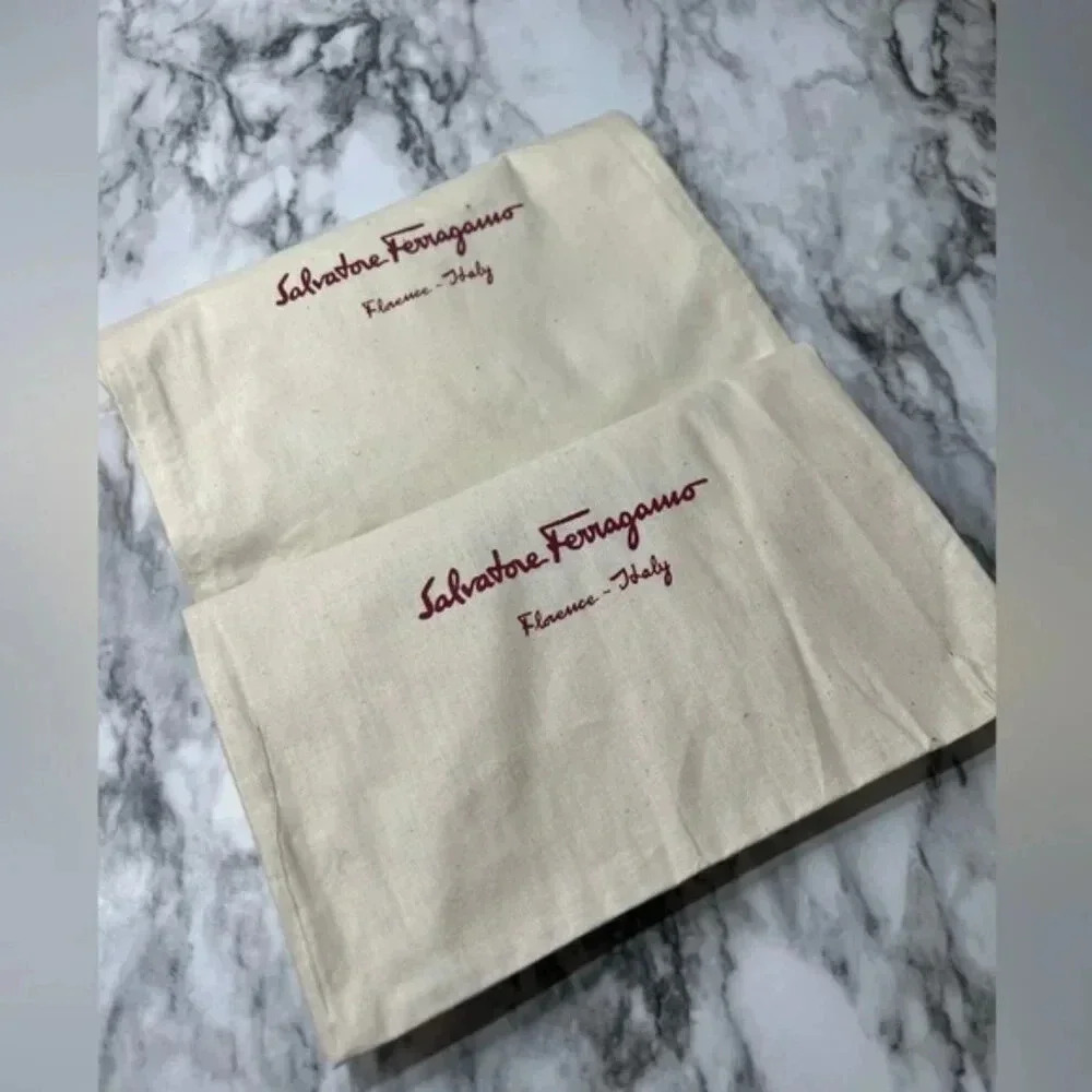 Salvatore Ferragamo Small Cotton Dust Bags Bundle